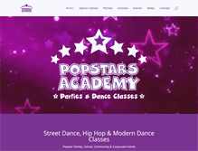 Tablet Screenshot of popstarsacademy.com